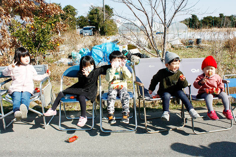 苺大好きキッズ集合