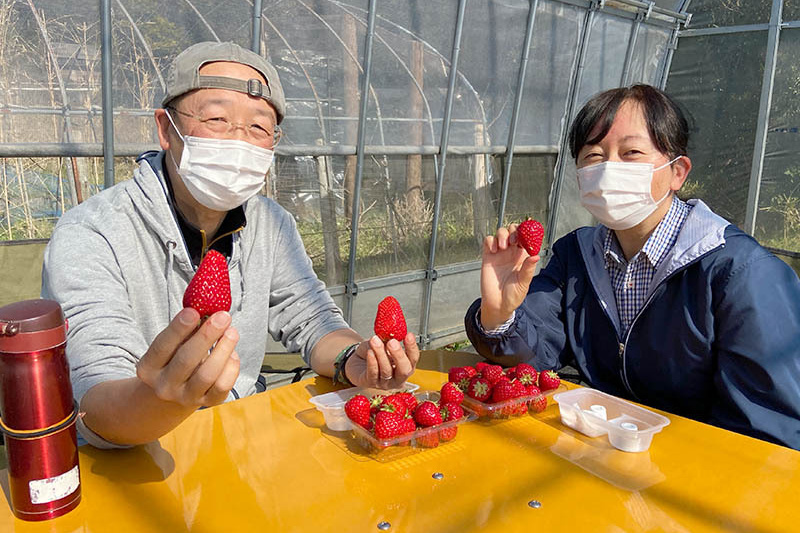 いい苺を見つけましたね