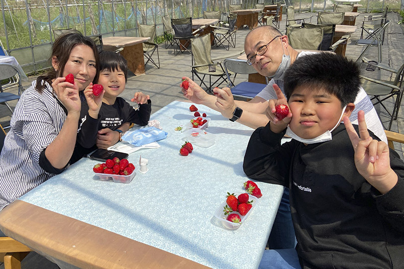 大きな苺が山盛りです